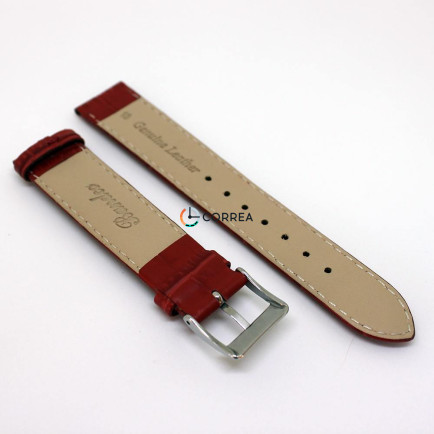 Ремінець з телячої шкіри Bandco червоний RBC-037 - 8